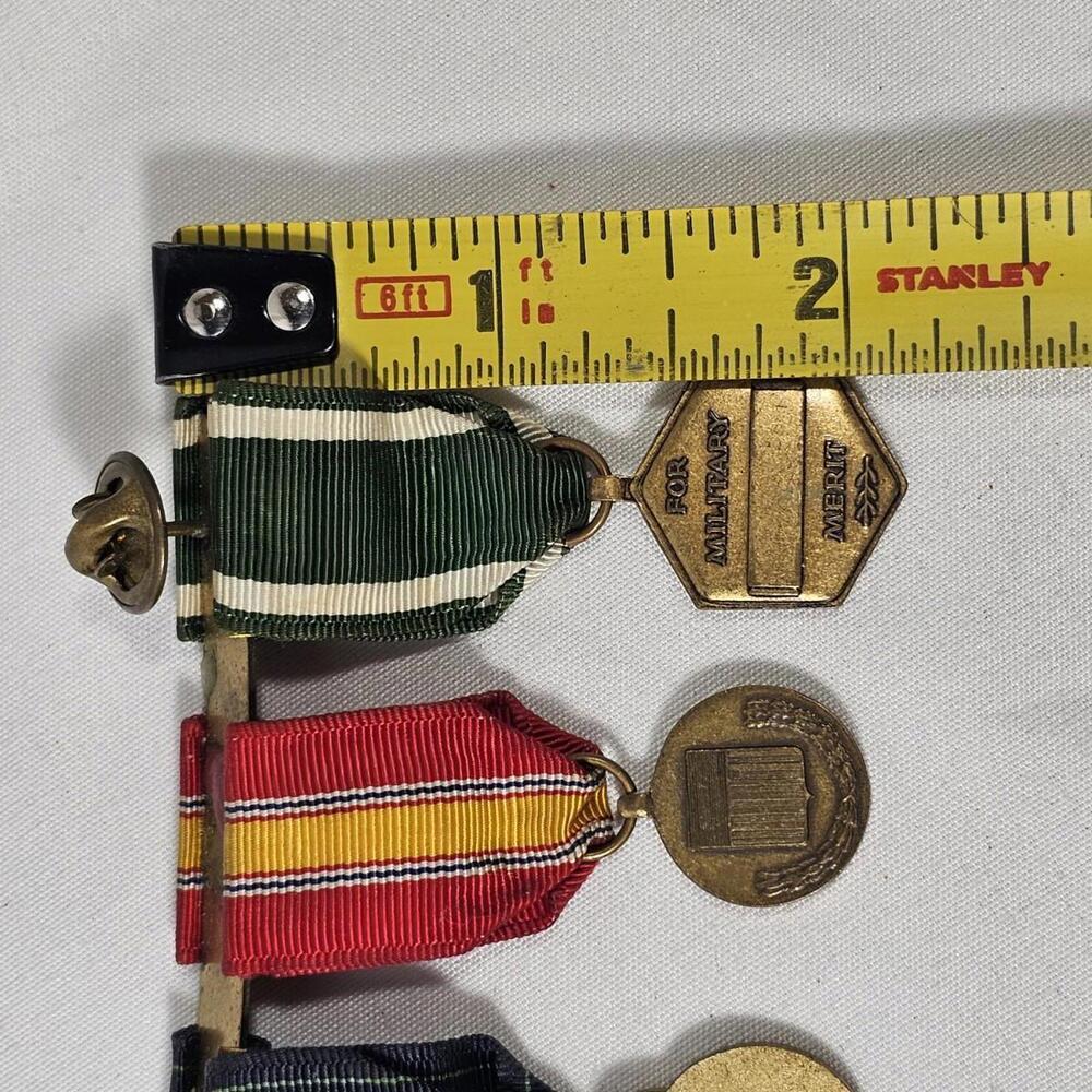 Vintage US Navy Milita Miniature Dinner Dress Unifor Medals Expert Pistol Rifle - Picture 12 of 12